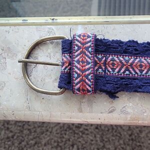Boho multi color belt